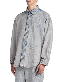 Setar Denim Monogram Shirt