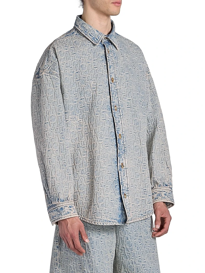 Setar Denim Monogram Shirt