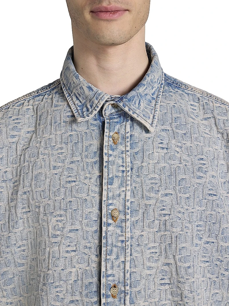 Setar Denim Monogram Shirt