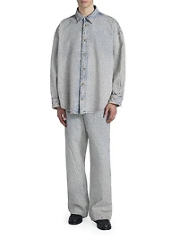 Setar Denim Monogram Shirt