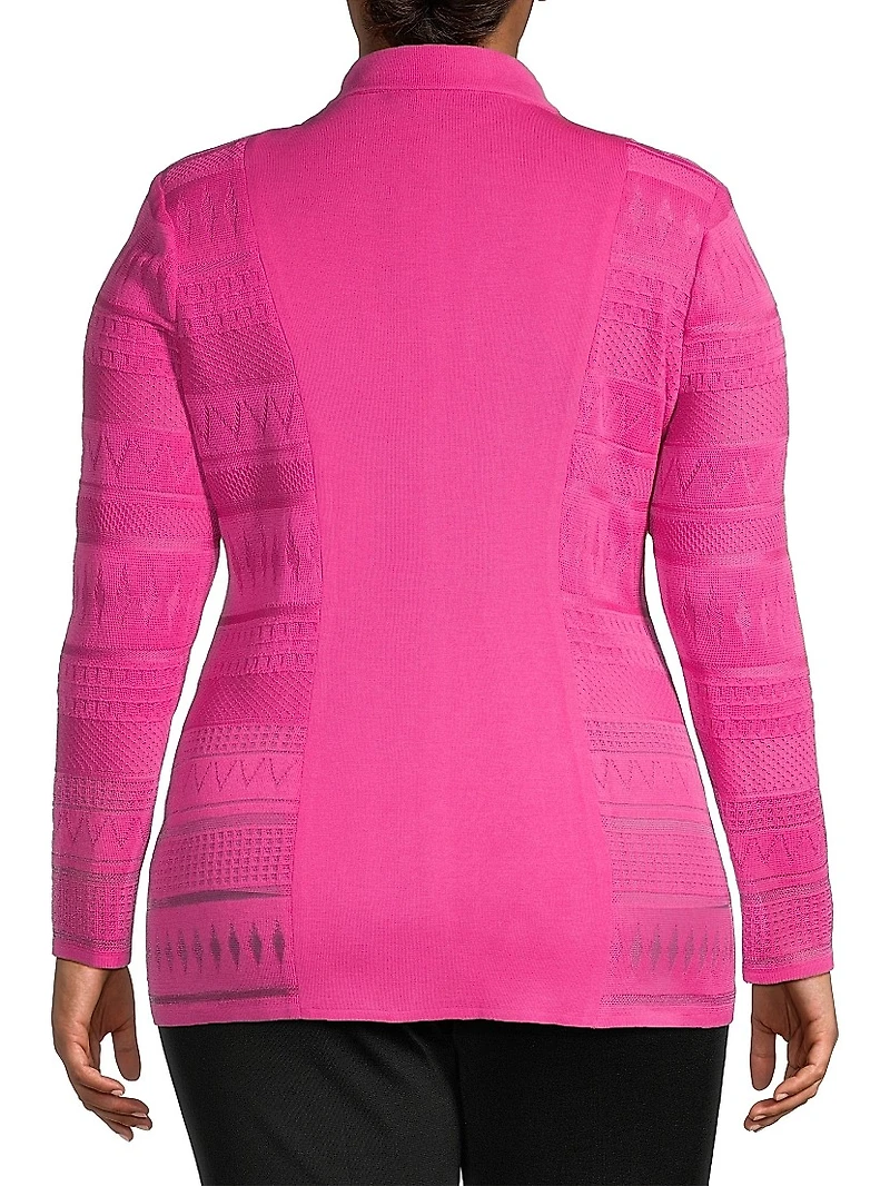 Plus Burnout Single-Button Jacket