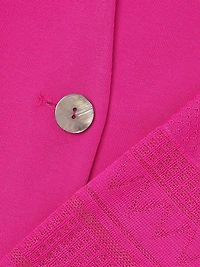 Plus Burnout Single-Button Jacket