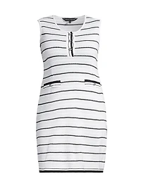 Plus Stripe Mini Sheath Dress