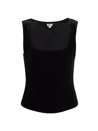 Velvet Squareneck Bodysuit