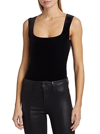 Velvet Squareneck Bodysuit