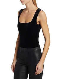 Velvet Squareneck Bodysuit