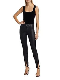 Velvet Squareneck Bodysuit