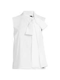 Bow Linen Blouse
