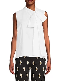 Bow Linen Blouse