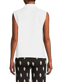 Bow Linen Blouse