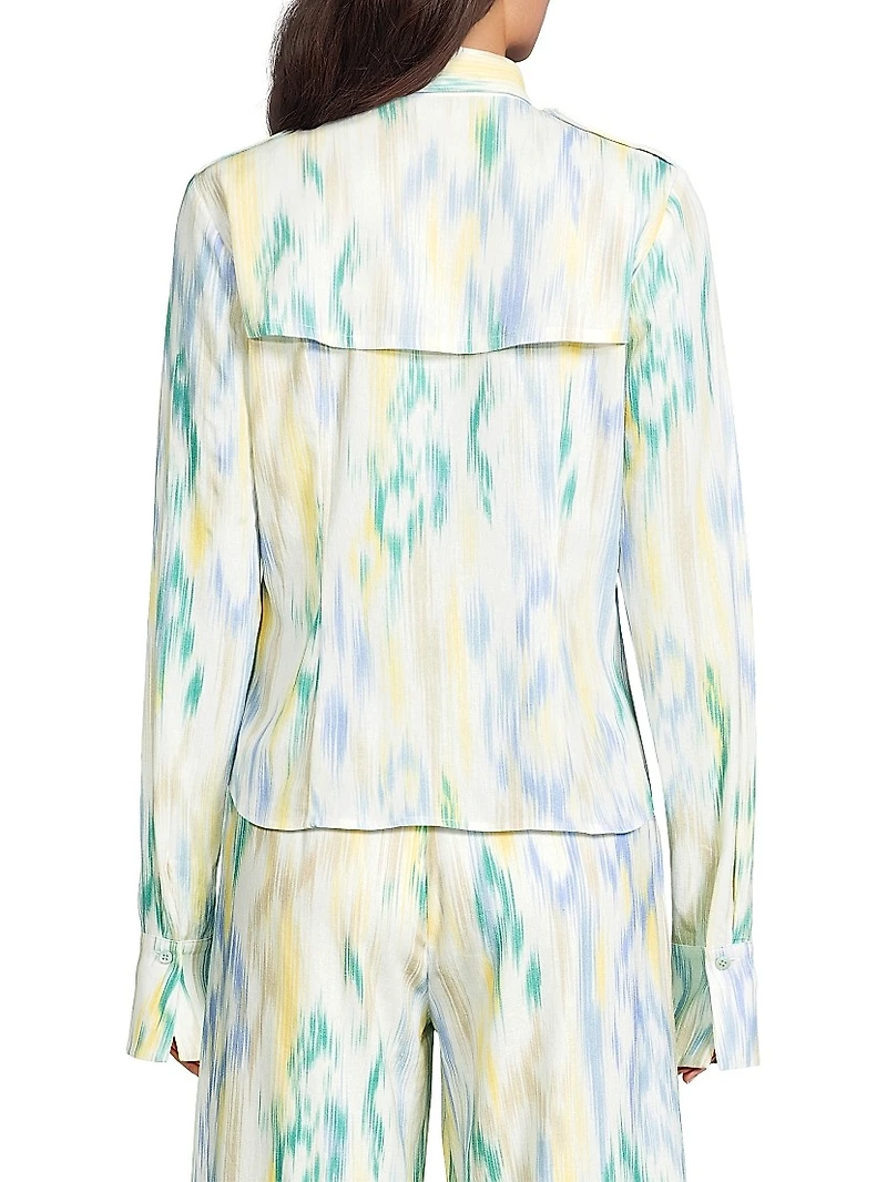Trench Ikat-Inspired Shirt