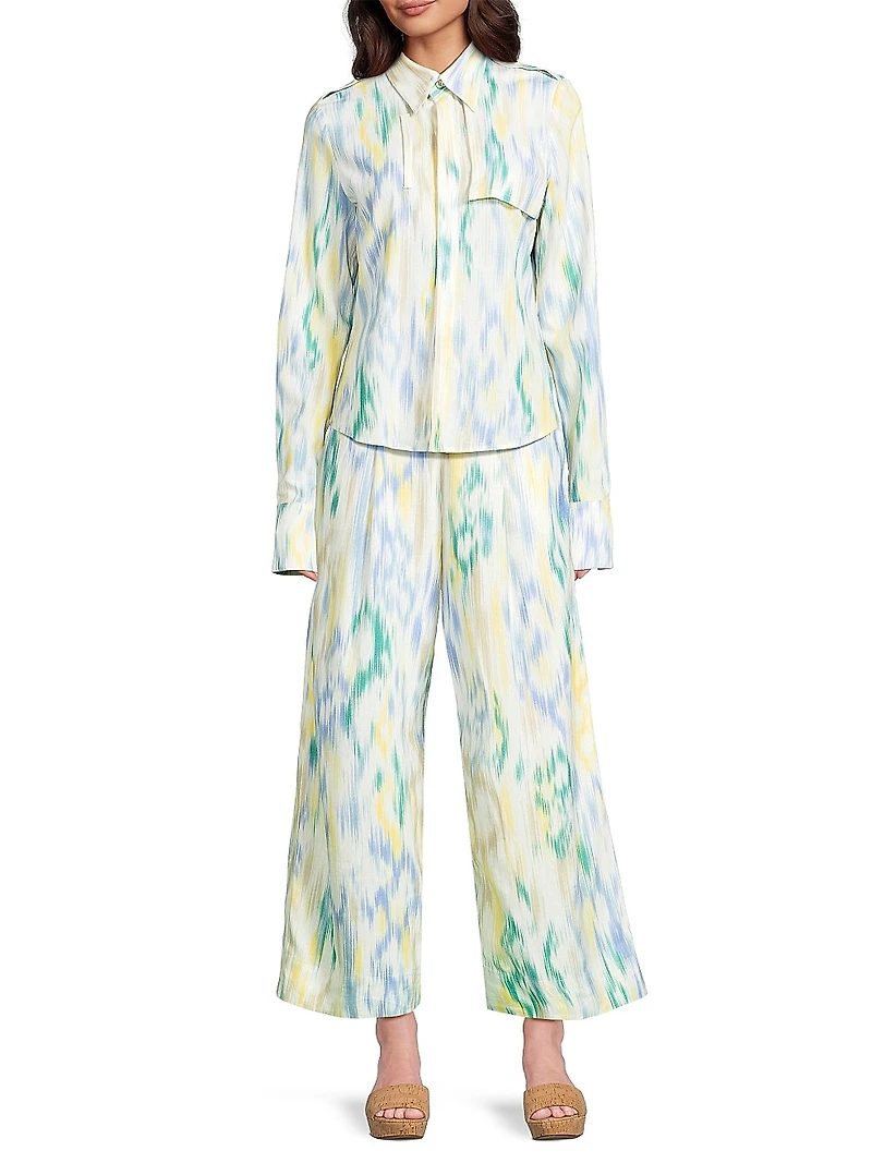 Trench Ikat-Inspired Shirt