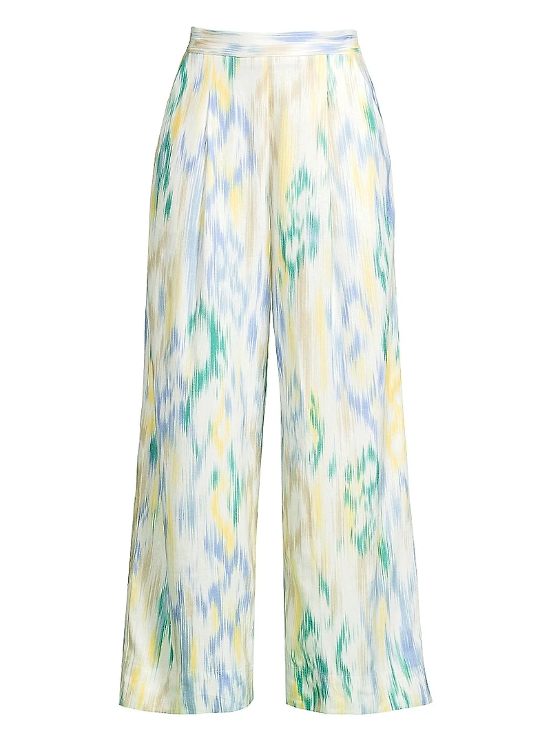 Ikat-Inspired Crop Trousers