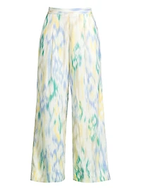 Ikat-Inspired Crop Trousers