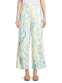 Ikat-Inspired Crop Trousers