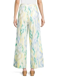 Ikat-Inspired Crop Trousers