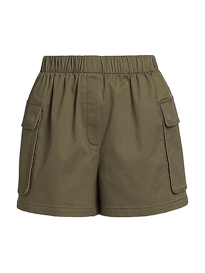Cotton Twill Cargo Shorts