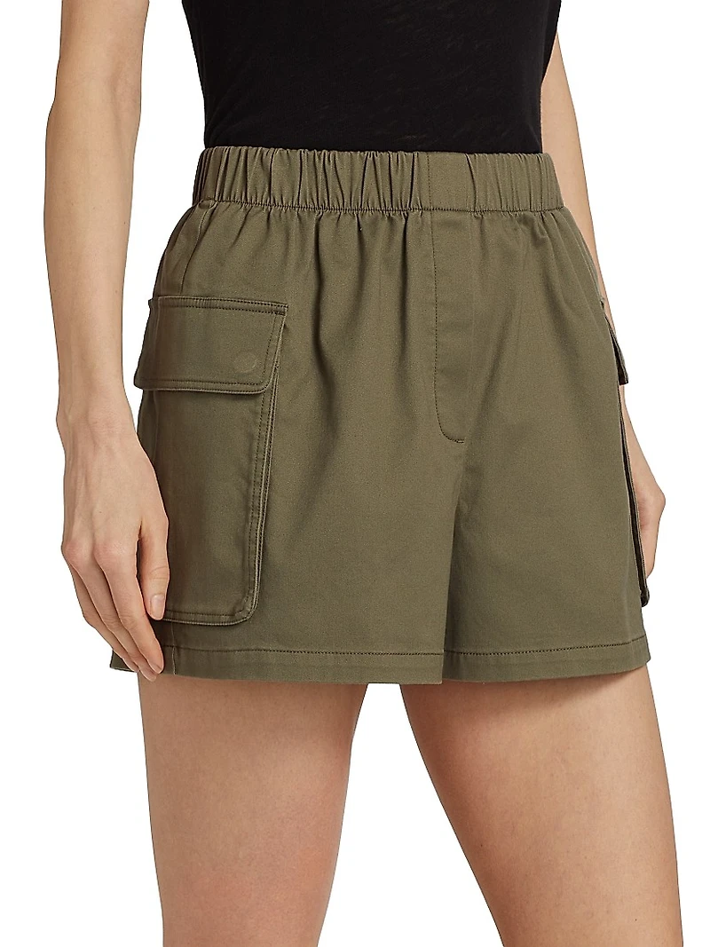 Cotton Twill Cargo Shorts