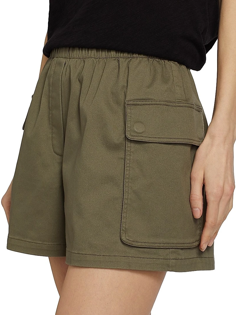 Cotton Twill Cargo Shorts