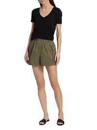 Cotton Twill Cargo Shorts