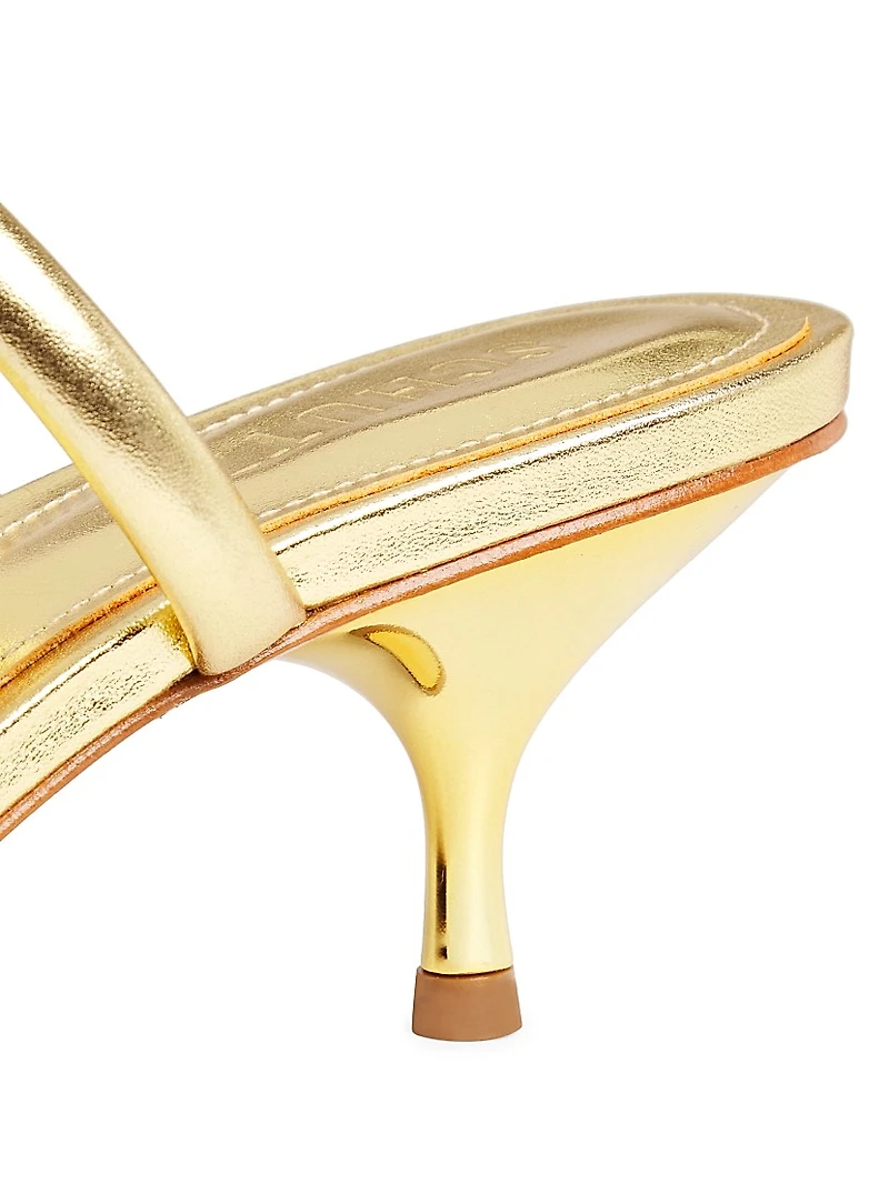 Taliah Metallic Leather Sandals