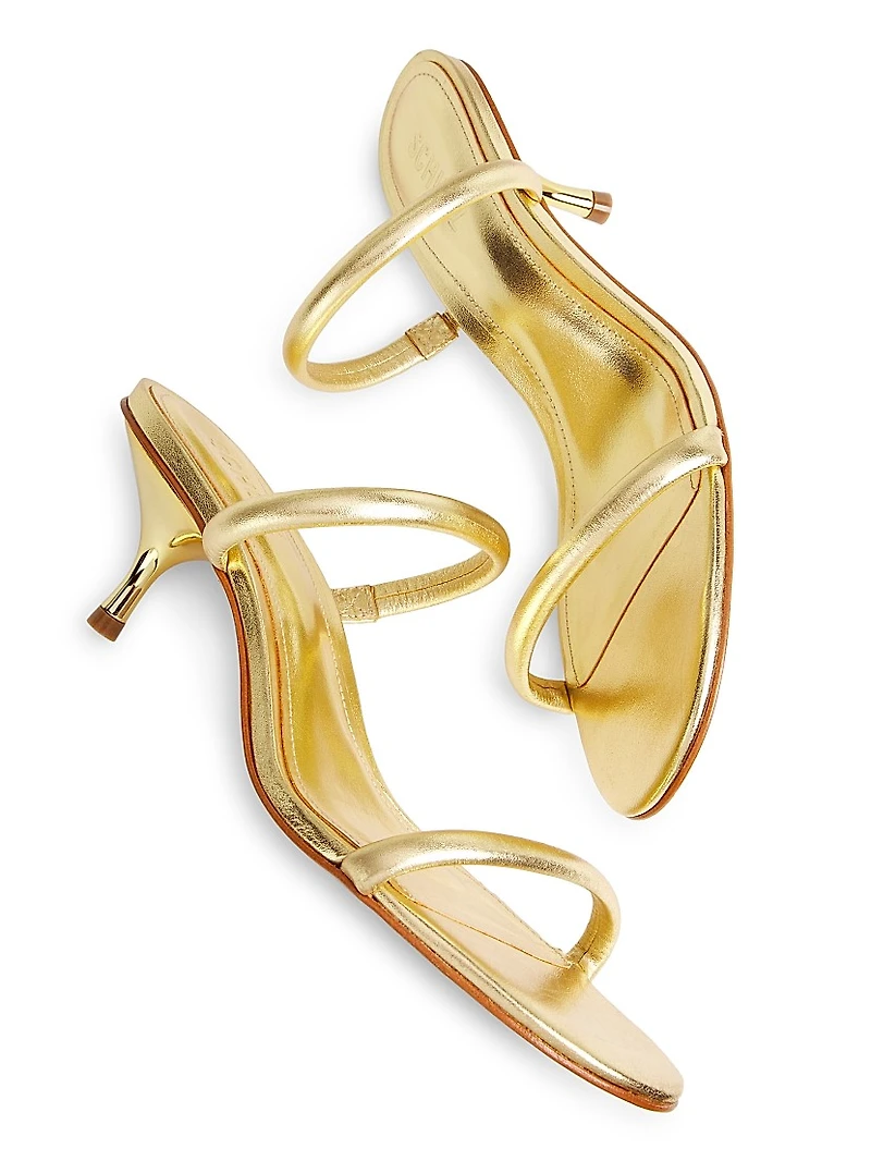 Taliah Metallic Leather Sandals