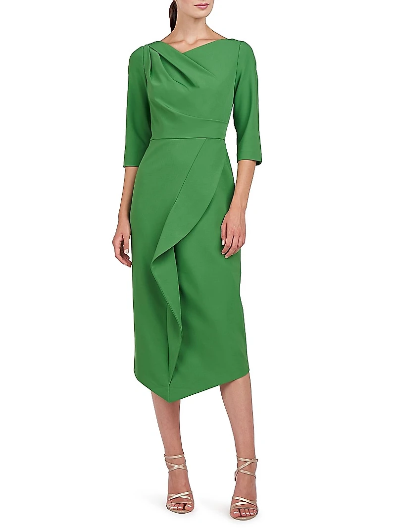 Joelle Ruffled Midi-Dress