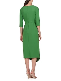 Joelle Ruffled Midi-Dress