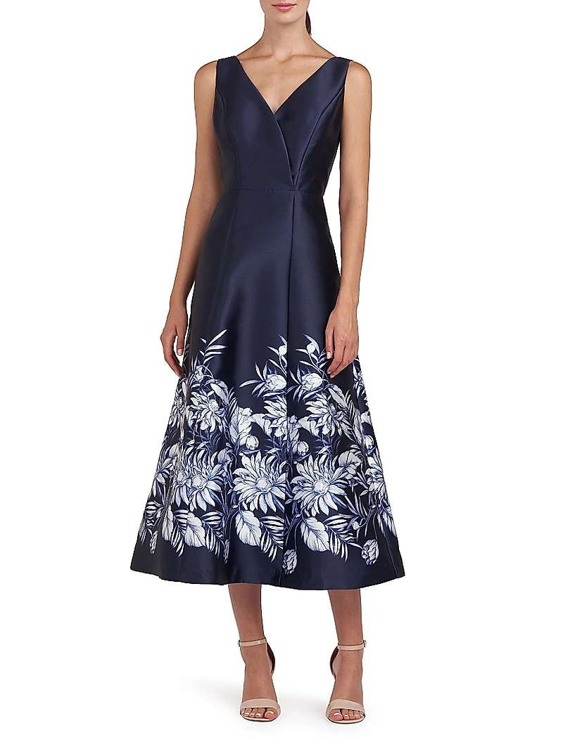 Hattie Mikado A-Line Midi-Dress