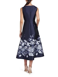 Hattie Mikado A-Line Midi-Dress
