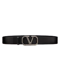 VLogo Signature Calfskin Belt 40 MM