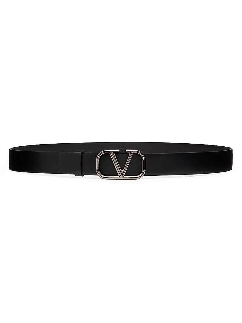 VLogo Signature Calfskin Belt 30 MM