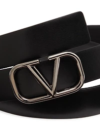 VLogo Signature Calfskin Belt 30 MM