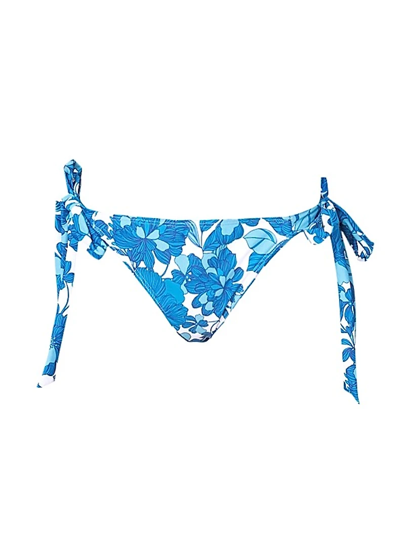 Floral Side-Tie Bikini Bottom