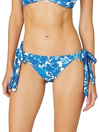 Floral Side-Tie Bikini Bottom