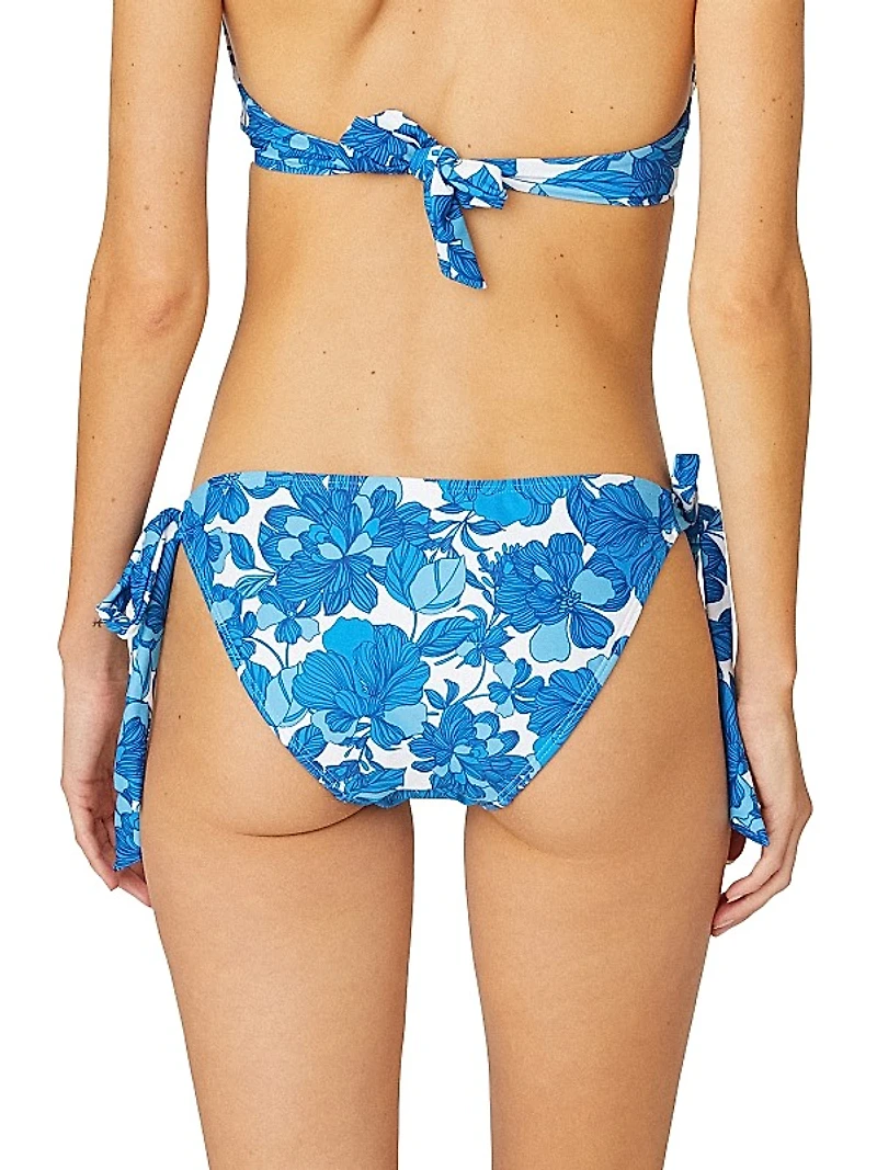 Floral Side-Tie Bikini Bottom