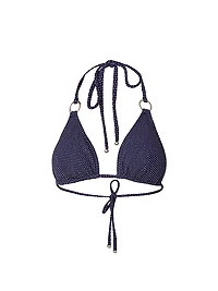 Metallic Polka Dot Triangle Bikini Top