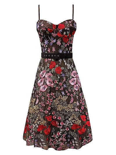 Carlita Floral Midi-Dress