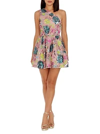 Delaney Sequined One-Shoulder Minidress