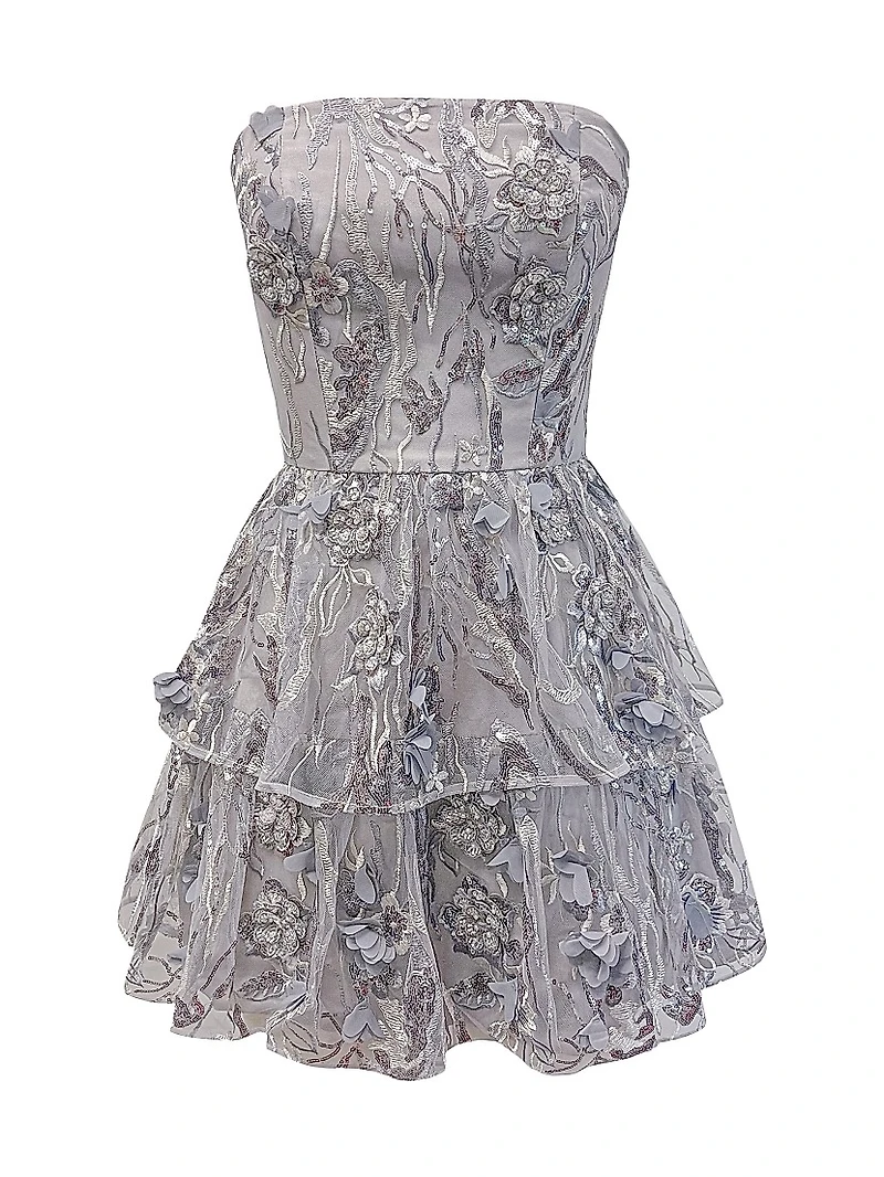 Callie Strapless Sequined Minidress