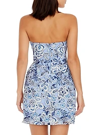 Marilyn Embroidered Strapless Minidress