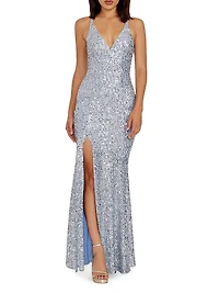Iris Sequined Mermaid Gown