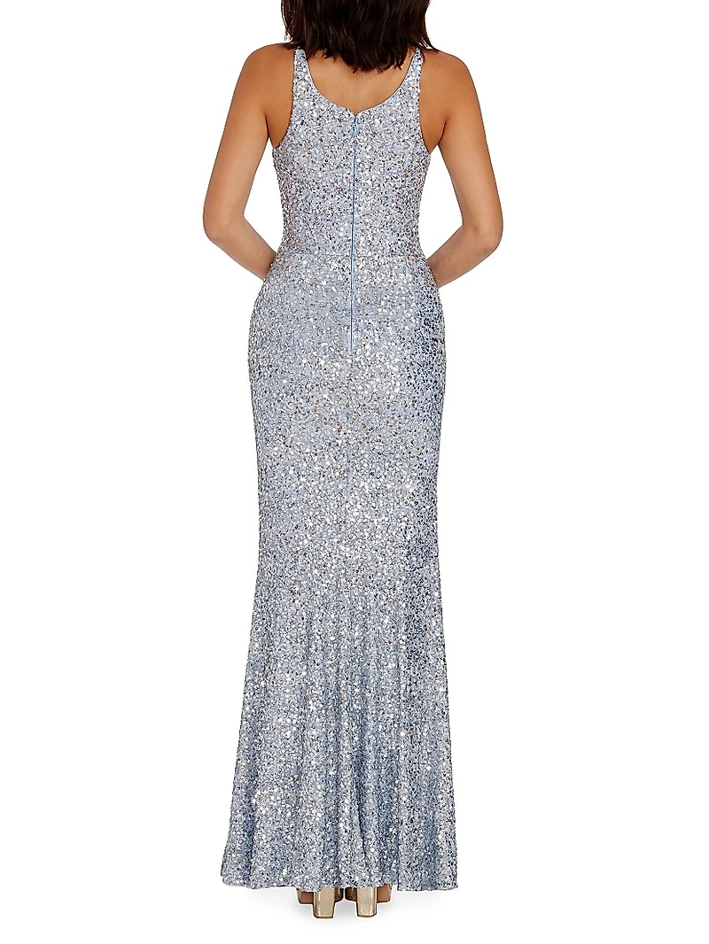 Iris Sequined Mermaid Gown