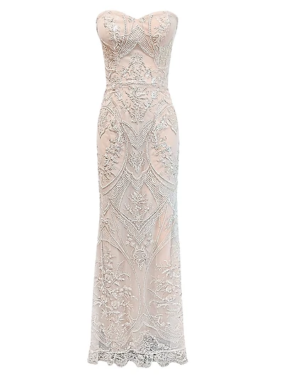 Sheridan Strapless Beaded Mermaid Gown