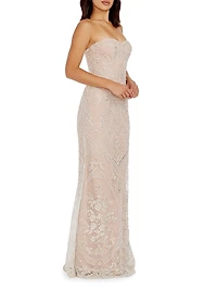 Sheridan Strapless Beaded Mermaid Gown
