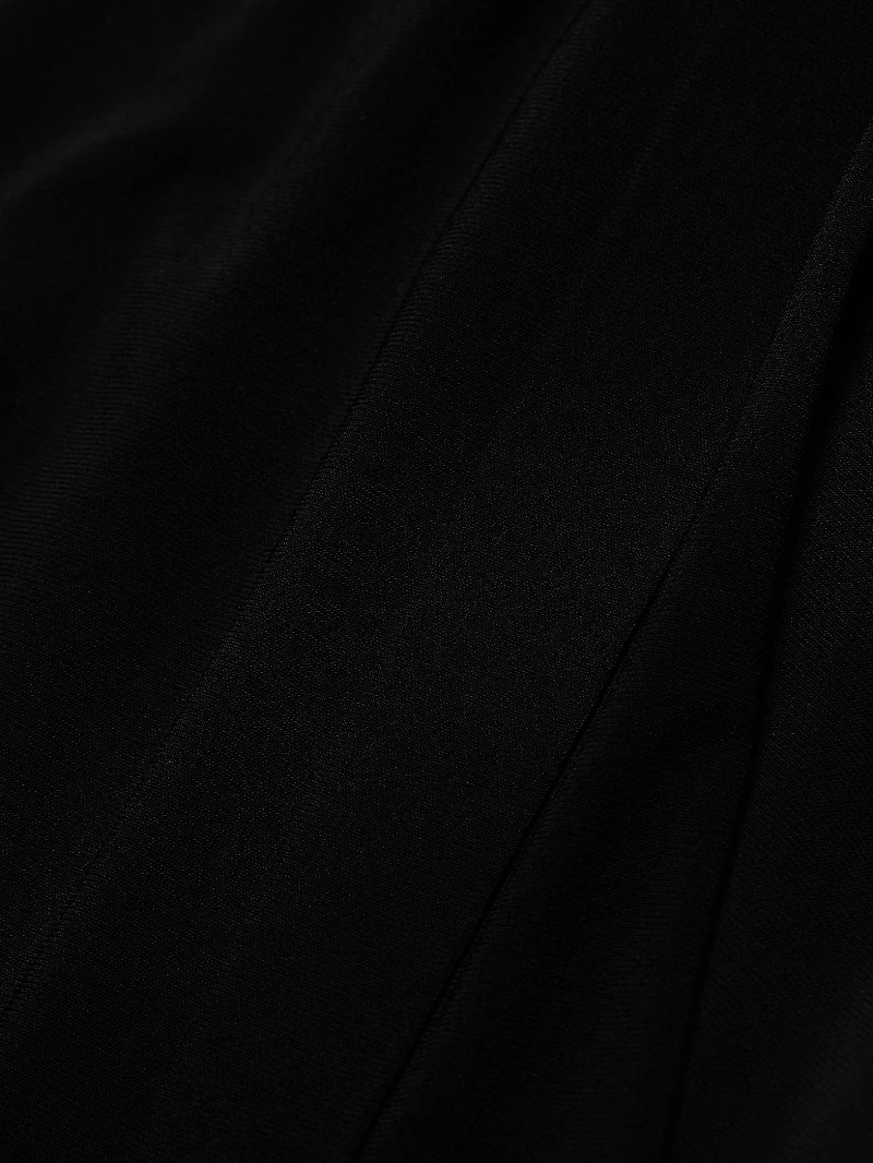 Tie-Front Jersey Knee-Length Dress