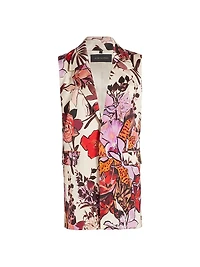 Georgia Floral Long Vest