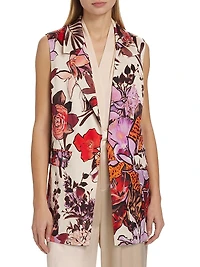 Georgia Floral Long Vest