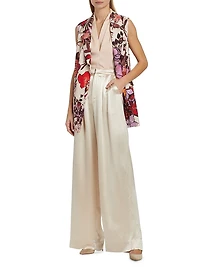 Georgia Floral Long Vest