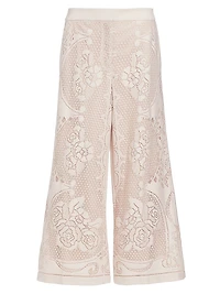 Anisa Summer Lace Wide-Leg Pants
